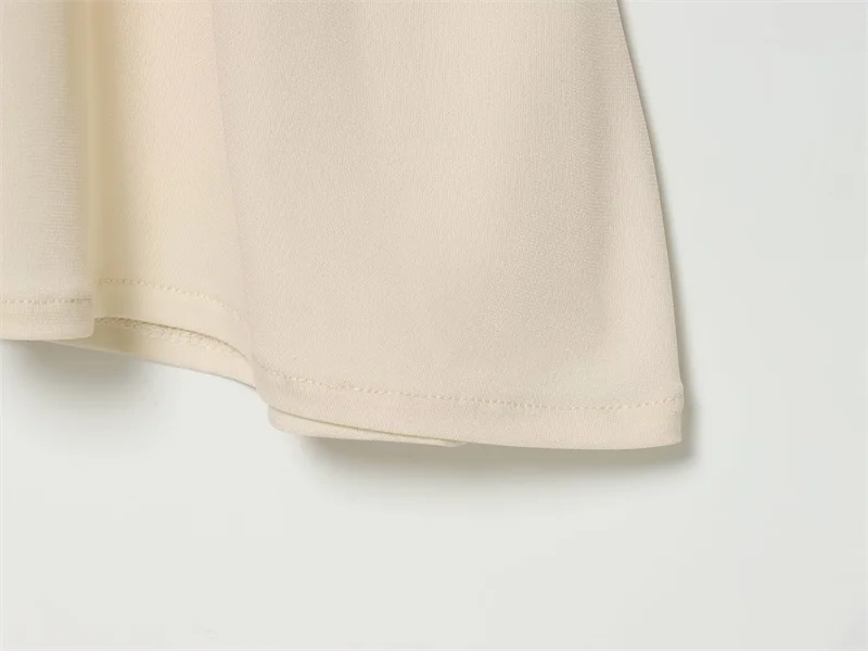 Women's Dress 2026 Summer New Style Solid Color Short Sleeve Ruffle Decor Midi Maxi Dress Elegant and Gentle Romantic