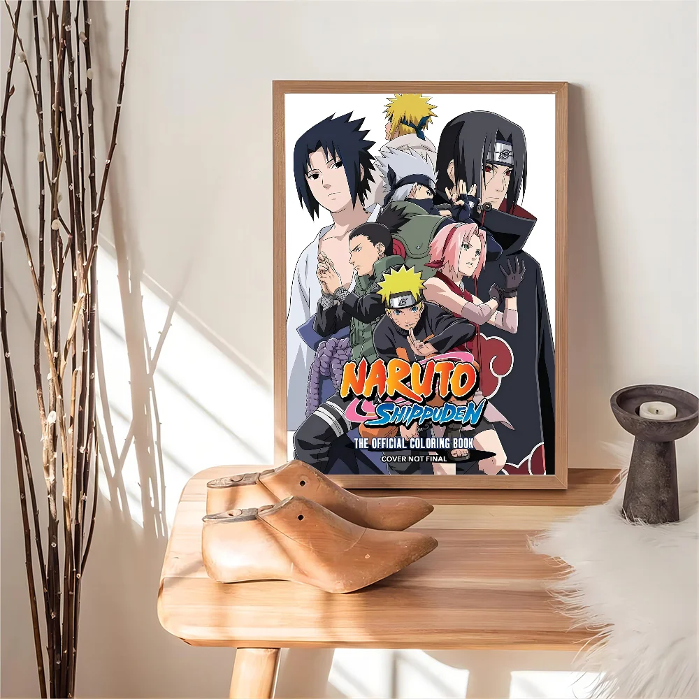 Naruto Hanging Picture Naruto Sasuke Poster Hanging Picture Children's Room Bedroom Mural Anime Inspirational Animation Mural