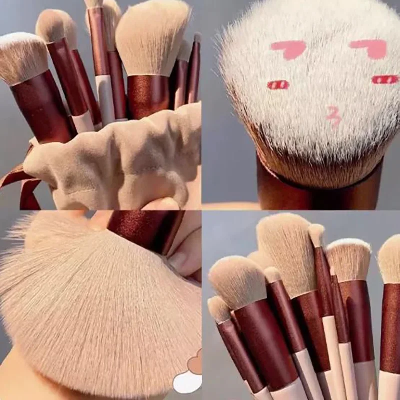 

13pcs Makeup Brush Set Soft Fluffy Professiona Cosmetic Foundation Powder Eyeshadow Kabuki Blending Make Up Brush Beauty Tool
