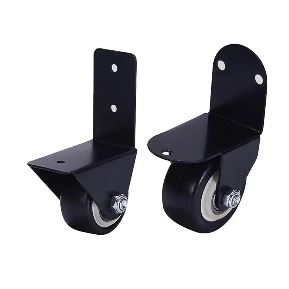 L-type Support Caster Silent Furniture Caster With Screws Load-Bearing 120kg Roller Wheels Accessory