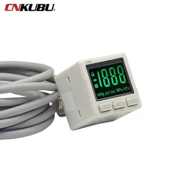 1pcs multi-size ZSE / ISE30A ZSE30AF digital electronic pressure switch with line digital pressure gauge