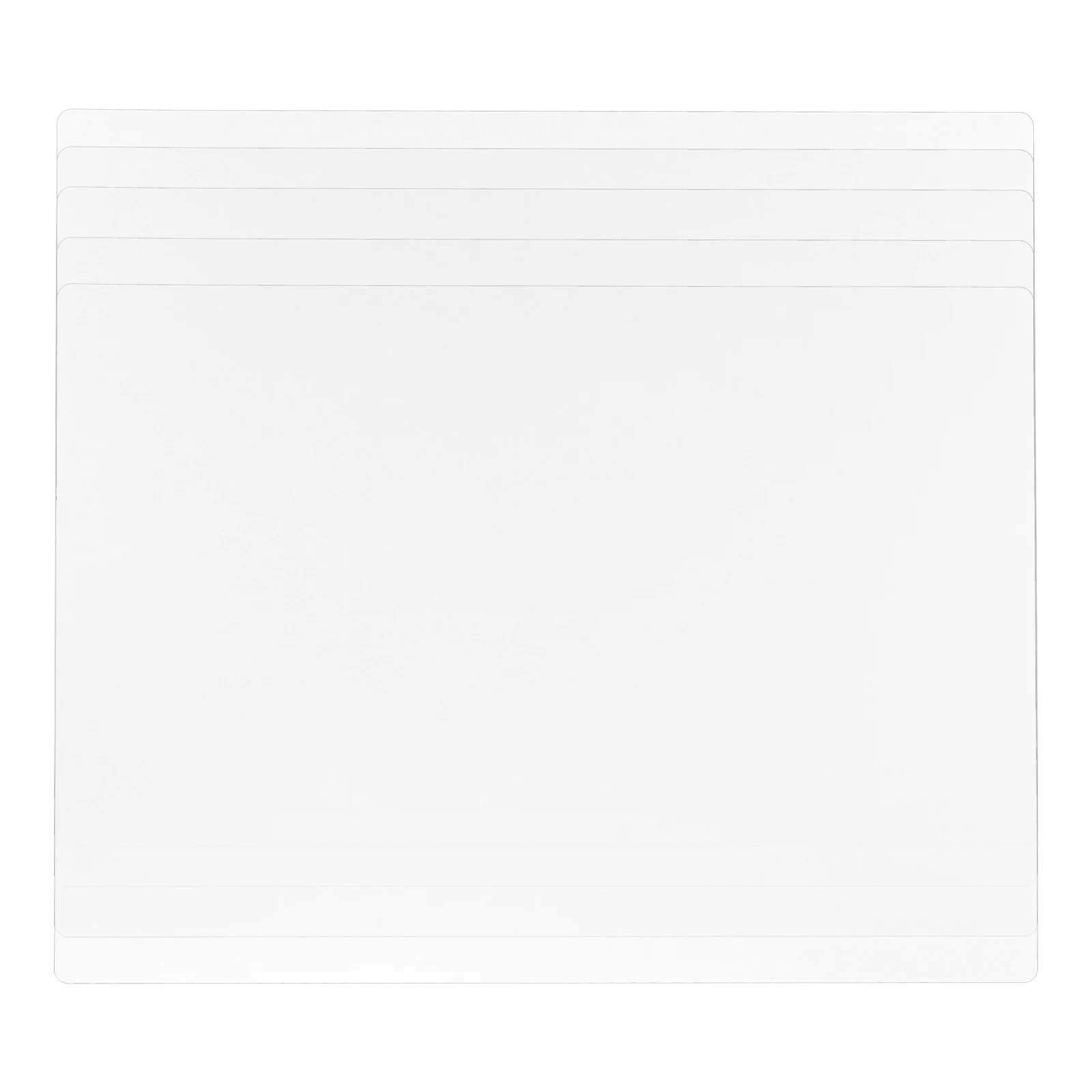 

5 Sheets A3 Transparent Plastic Pads Writing Boards School Office Supplies Desk Accessories Study Tools Exam Plates