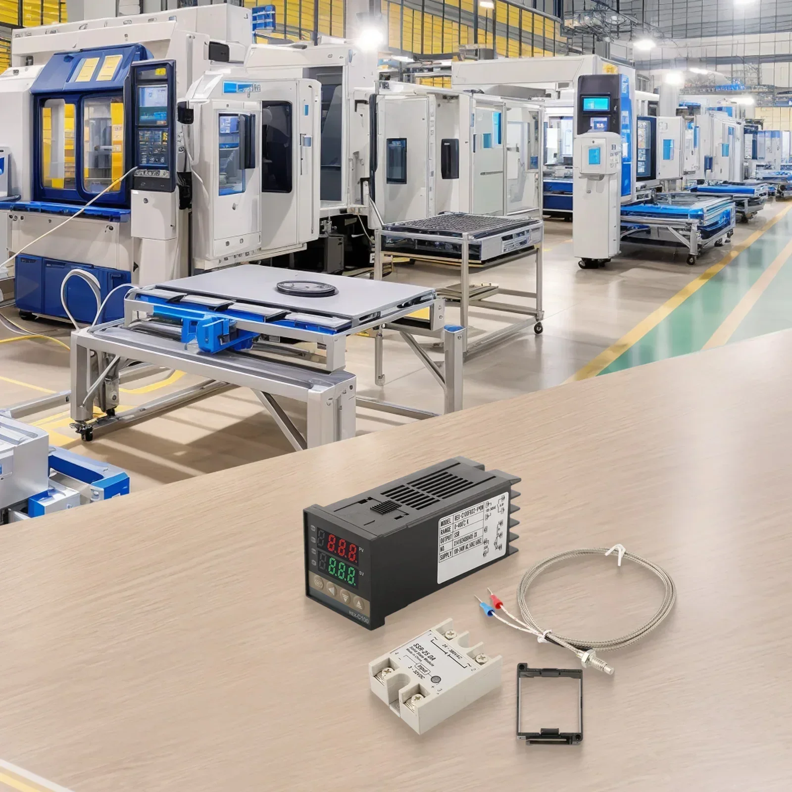 For K Type Thermocouple Temperature Controller Temperature Monitoring For Industrial Use Supports 3 Wires Sensors