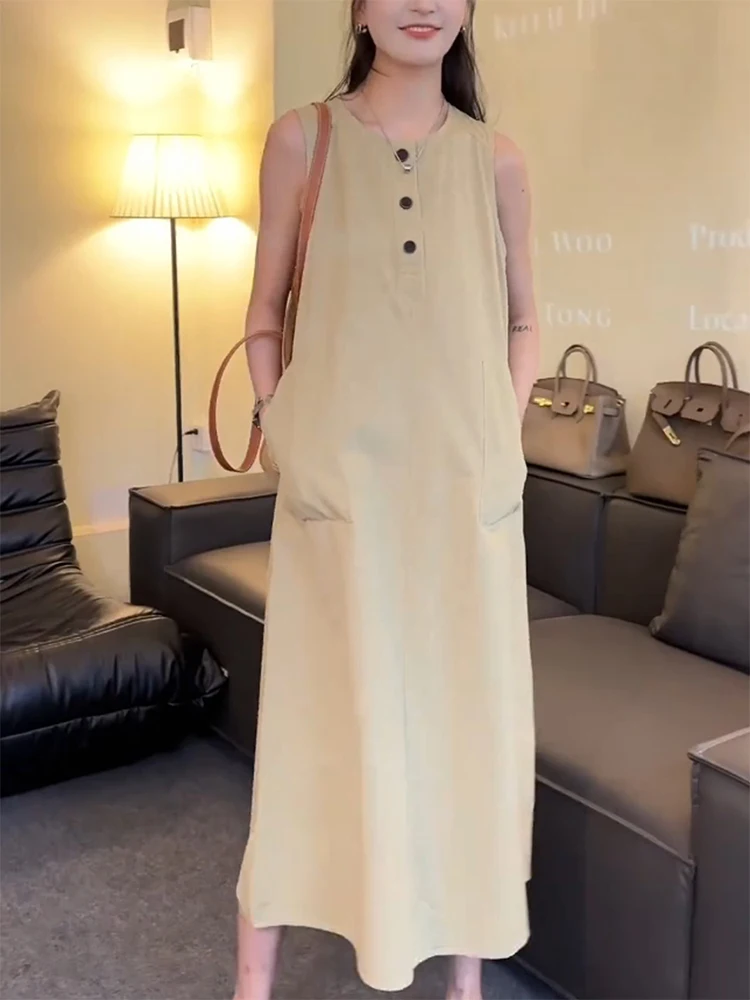 

Новое летнее женское платье больших размеров Dr Lazy Sle светло-желтого цвета с круглыми пуговицами и драпировкой, повседневная юбка трапециевидной формы