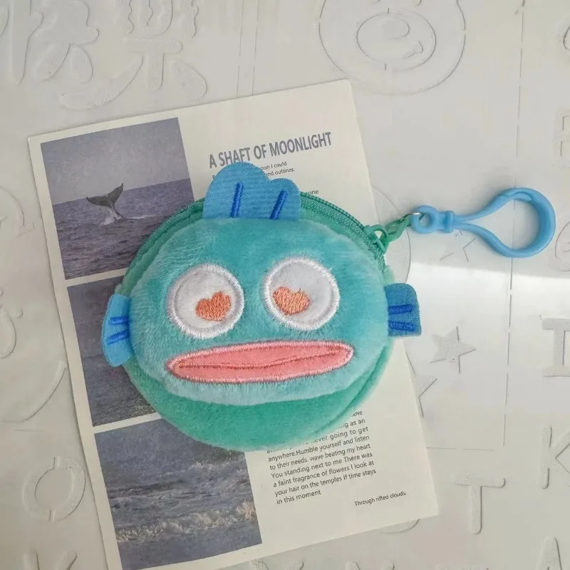 Hangyodon Anime Kawaii Sanrio Ciondolo per borsa per bambini Simpatico cartone animato Studente Portachiavi Borsa per cuffie Portafoglio Regali per bambini