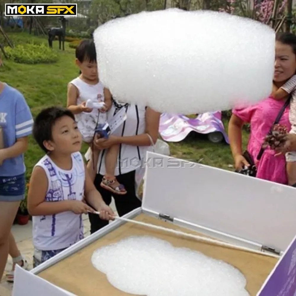 Imagem -04 - Máquina da Espuma do Hélio da Máquina 40cm da Bolha da Espuma do Fabricante da Nuvem da Fase para o Jato da Espuma da Festa de Casamento ao Céu Livre Placa do Teste Padrão