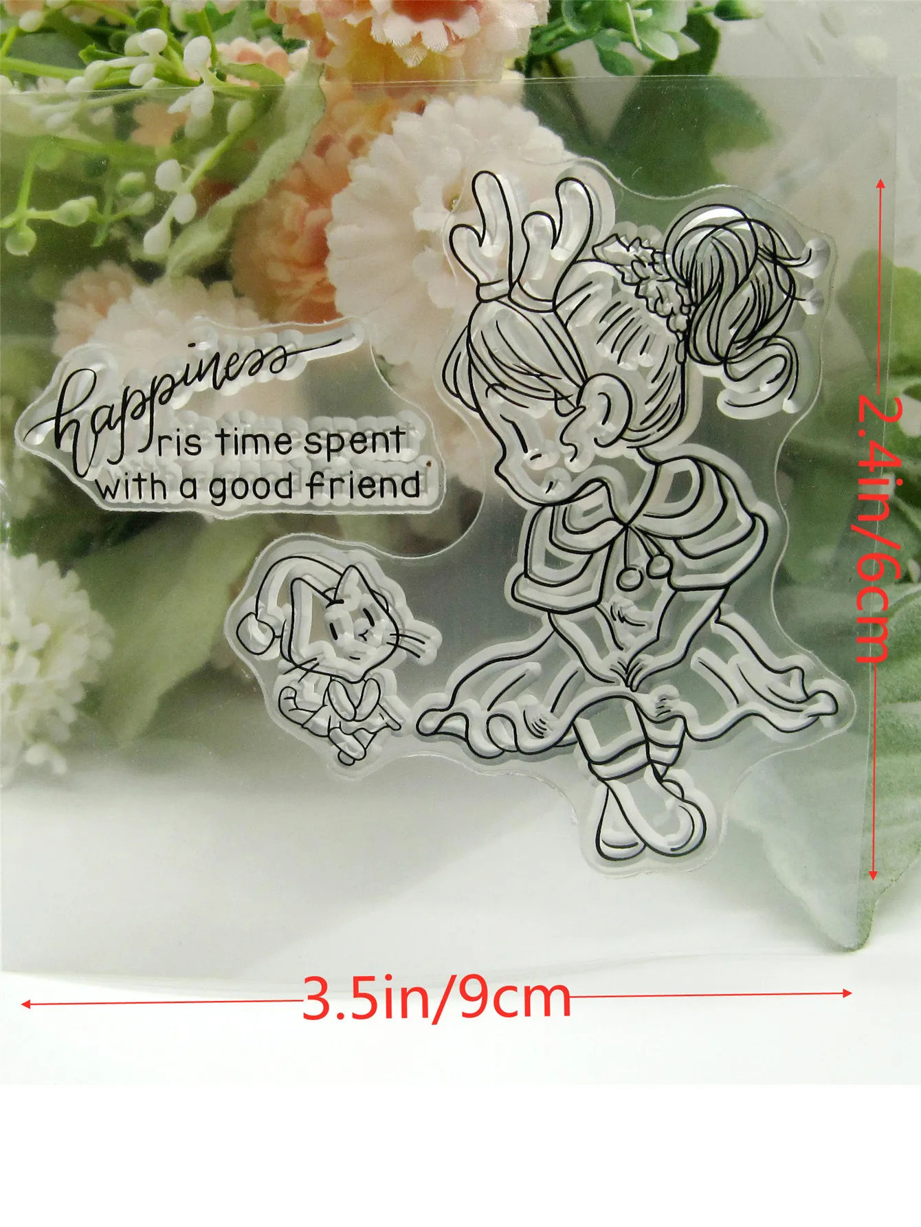 CustomClearGirl Cat Transparent Silicone Rubber Stamp, Metal Die Sheet Cling, DIY Scrapbooking, Cute Pattern Photo Album