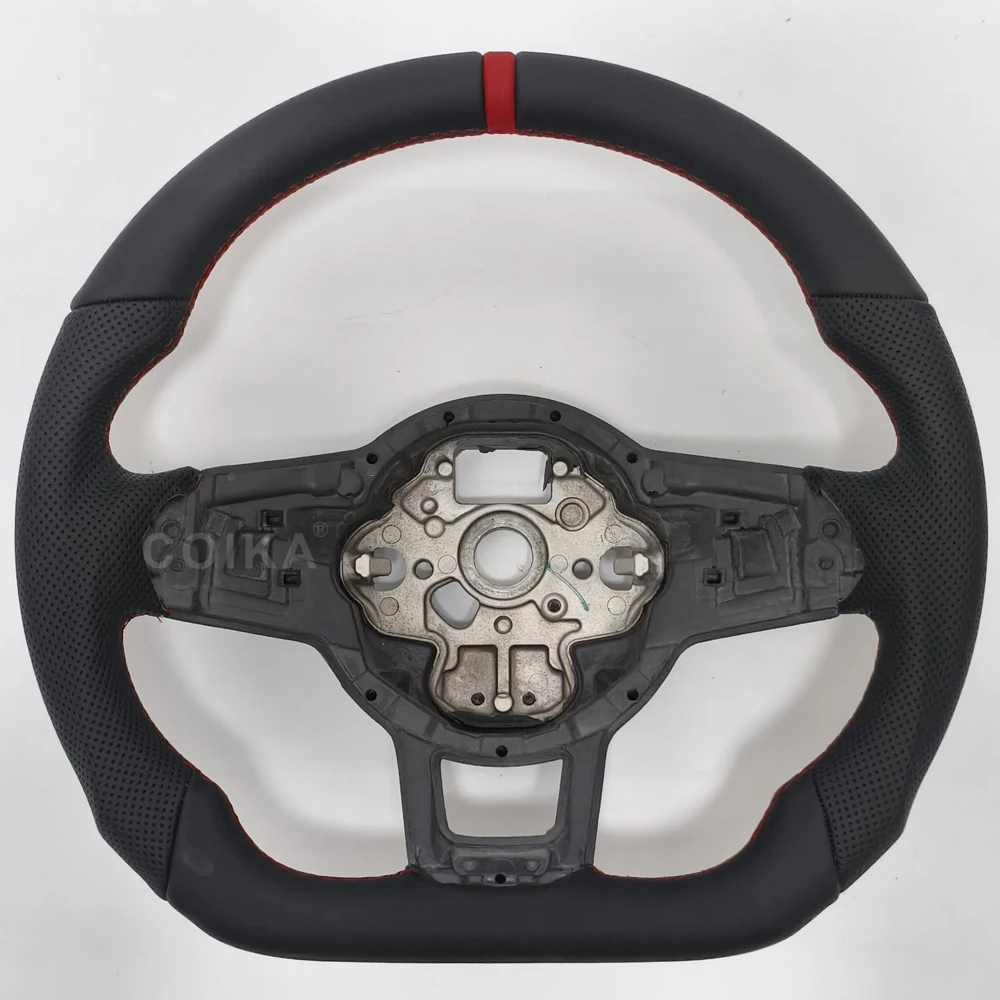 Aangepaste Stuurwiel Echte Koolstofvezel Modificatie Voor Volkswagen Golf 7 7.5 GTI GTD GTE R 2013-2020 Auto accessoires