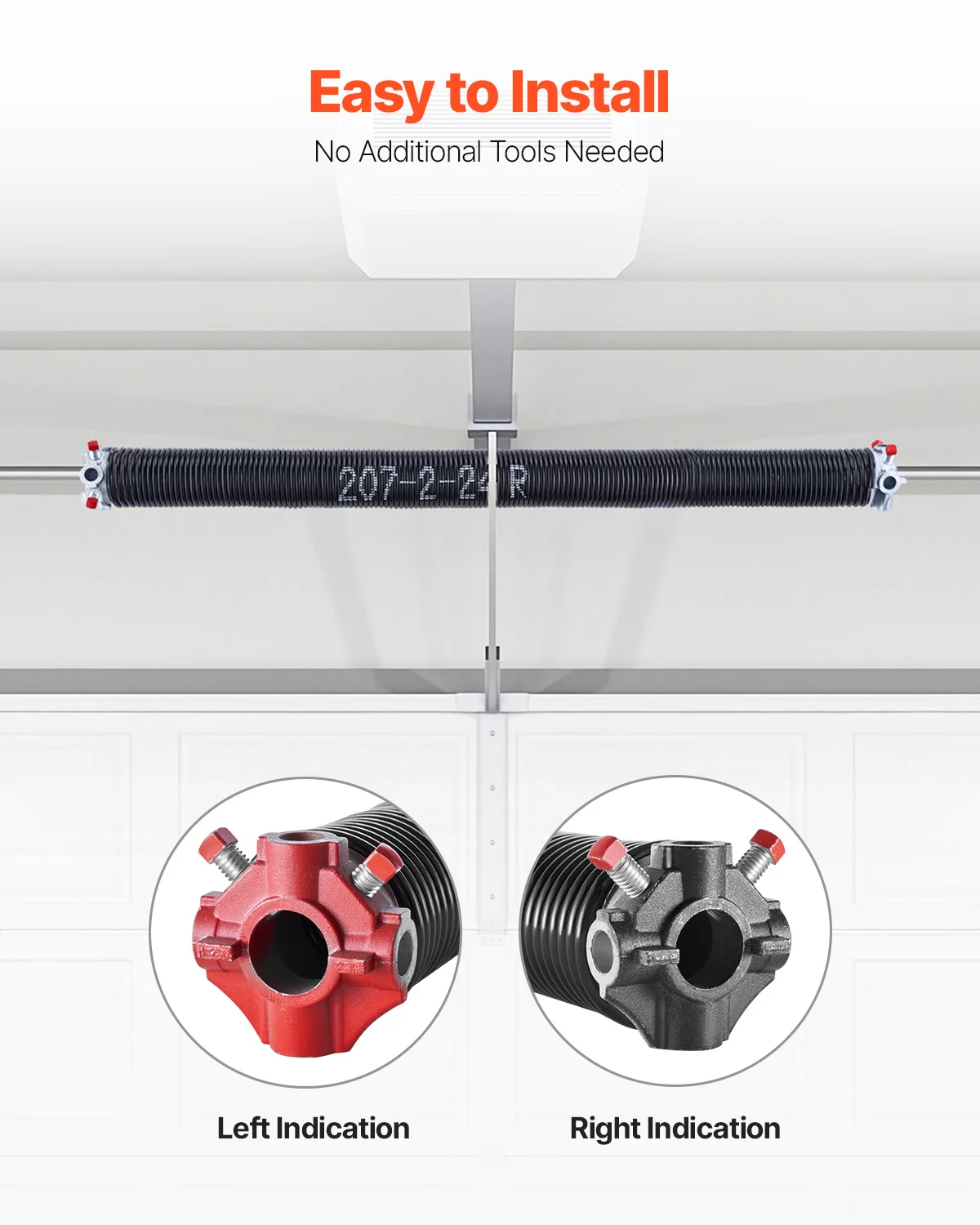 SucceBuy باب المرآب التواء الينابيع زوج دورات الكهربائي الأسود المغلفة لاستبدال نوابض باب المرآب