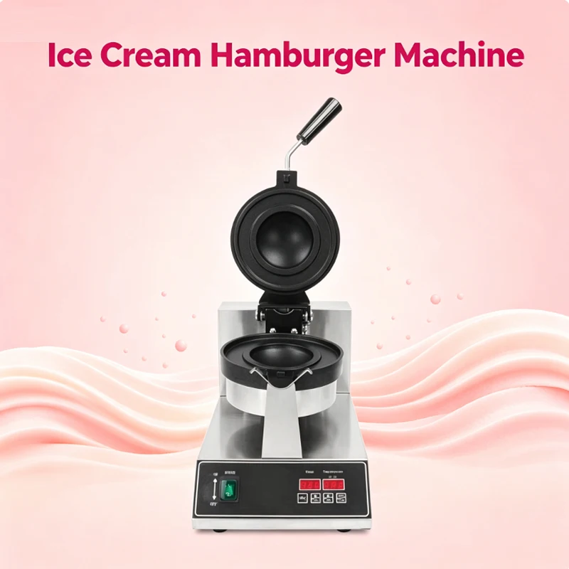 Commercial UFO Burger Machine Electric Ice Cream Hamburg Machine Gelato Panini Press Machine