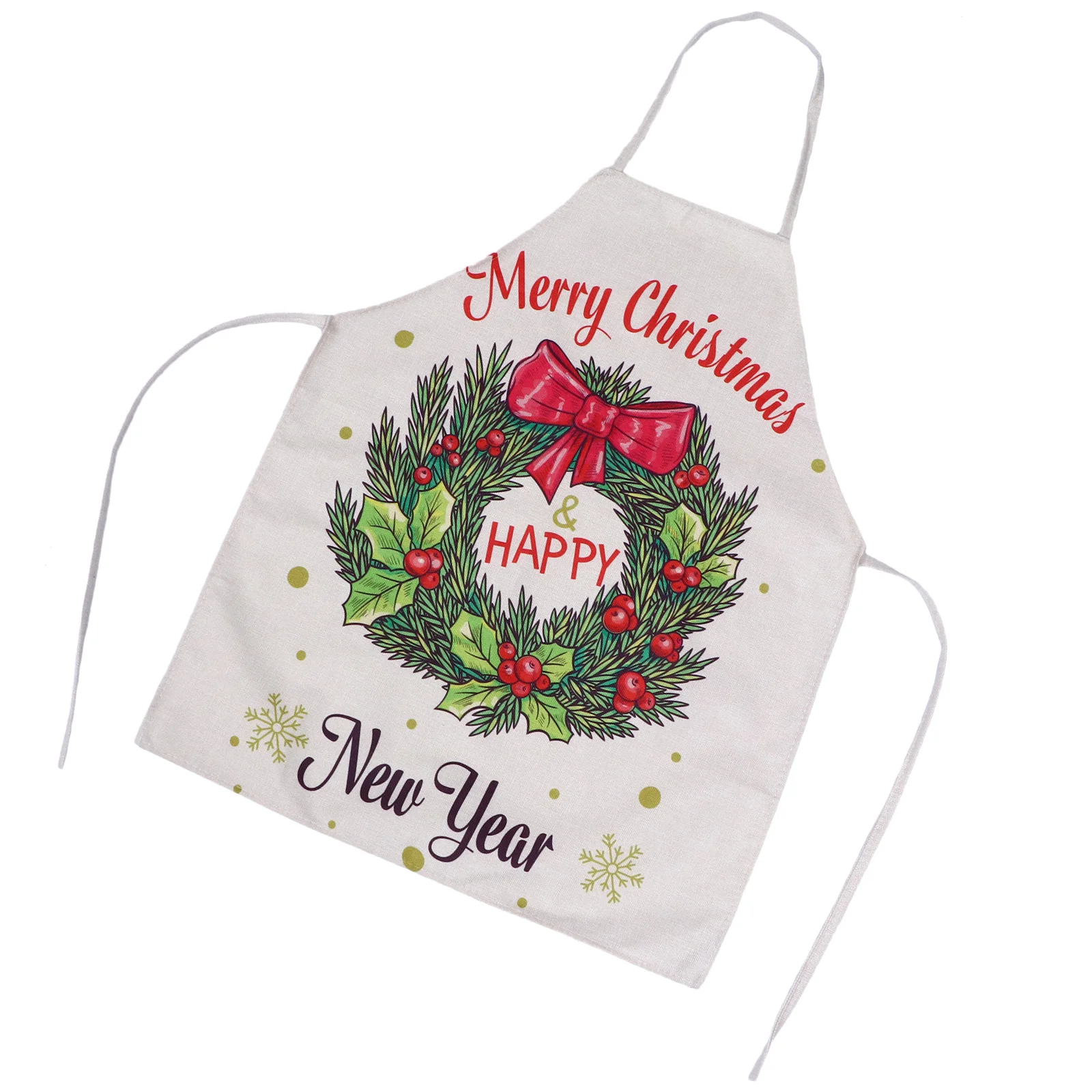 Christmas Apron Housework Cooking Creative Kitchen Anti-greasy Household Decor