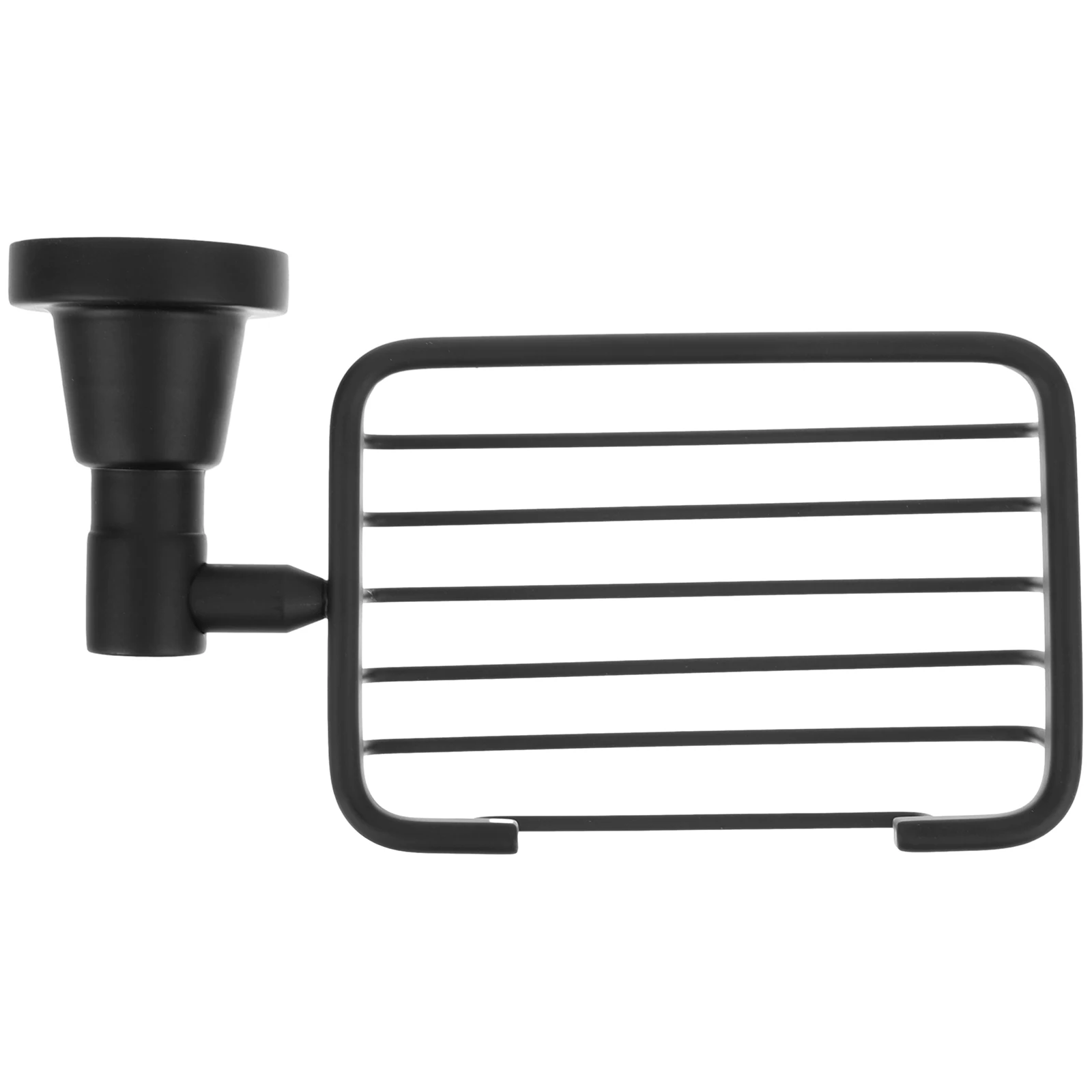 

Wall Mount Soap Dish Holder Punch-Free Shower Sponge Rack Self Drain Bathroom Organizer Storage Basket