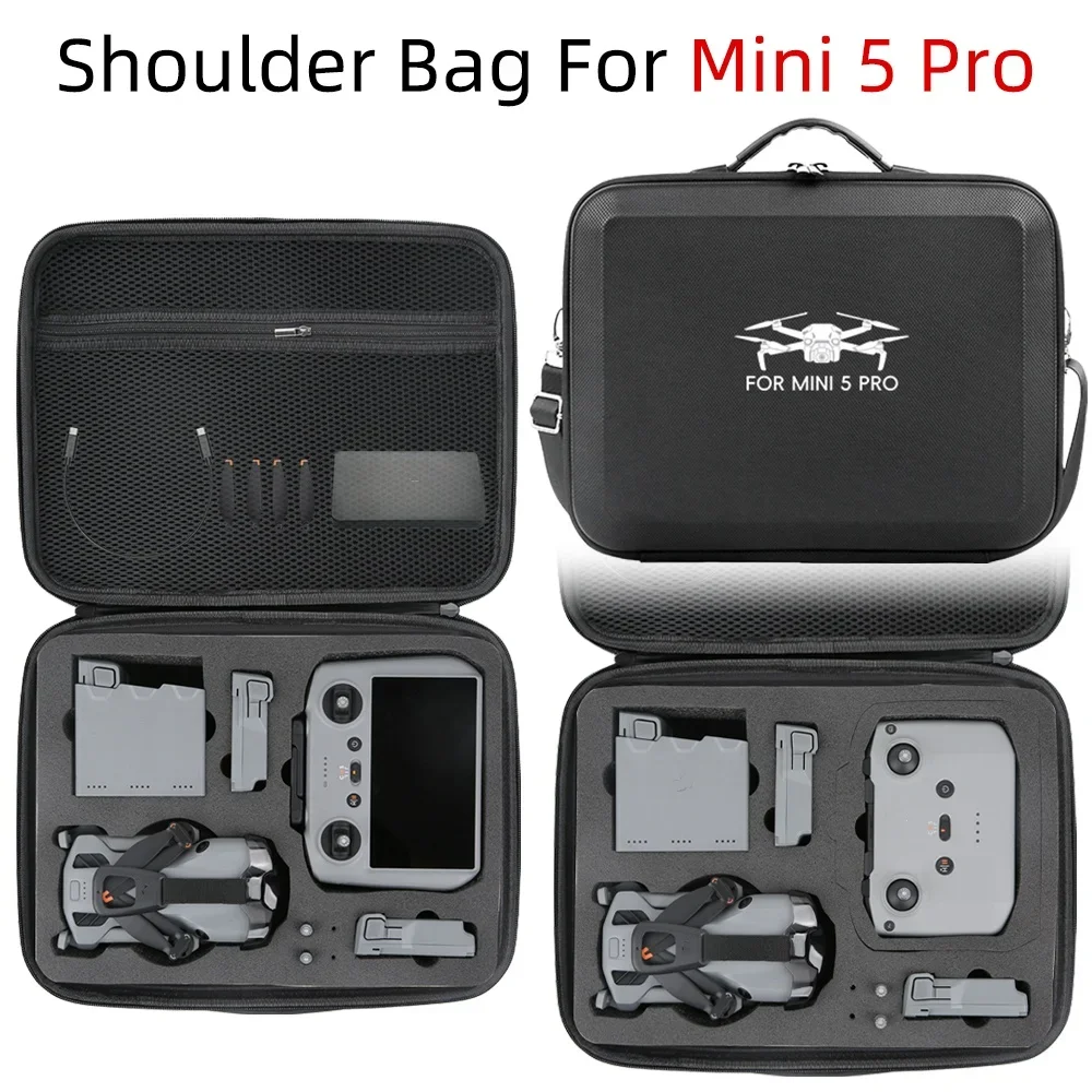 

Carrying Case for DJI Mini 5 Pro Drone,Travel Hard Case Portable Storage Shoulder Bag RC2 RC N3 Remote Controller and Accessorie