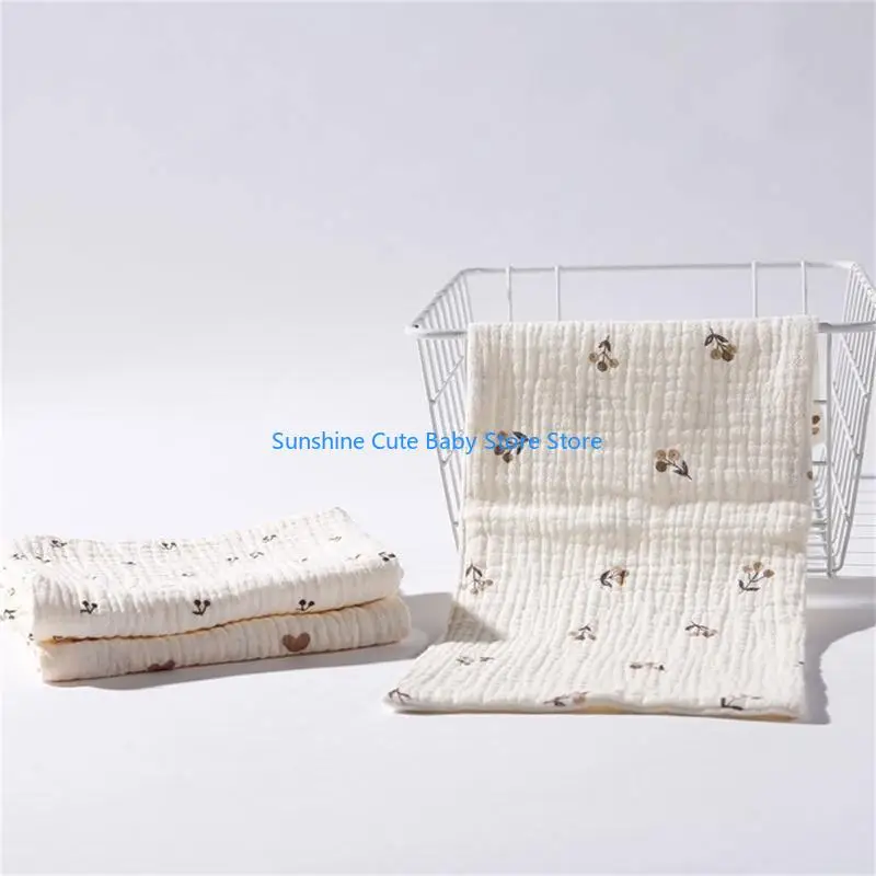 

C5AF Infant Bath Towel Gauze-Cotton Saliva-Towel Quick-Dry Facecloth Baby Essential