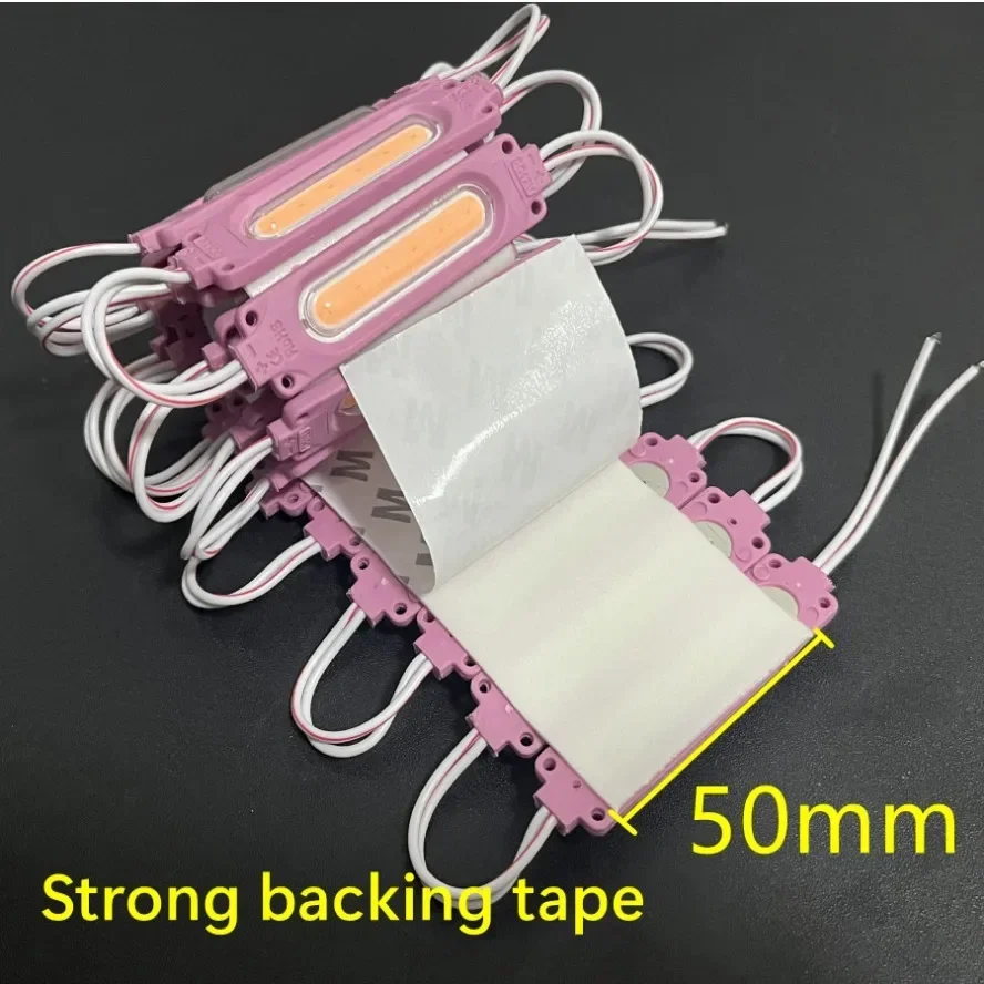 Wholesale 12V Multicolour Led Module 20/10/5PCS COB Light Backlight Shop Banner Waterproof IP65 Christmas Decorations Warm White