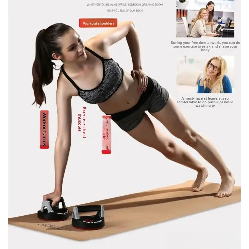 portable-body-building-fitness-equipment-360-degree-rotating-push-up-stands-for-full-muscle-training，fitness-body-building