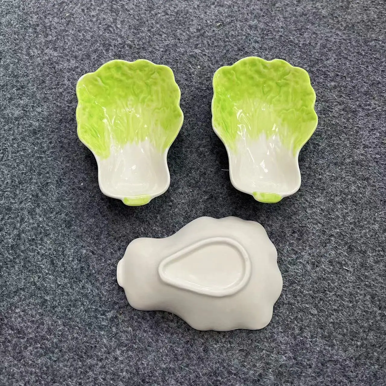 Household Ceramic Cabbage Seasoning Dish Hotel Salt Sauce Vinegar Flavored Plate Hot Pot Small Bowl Cold Vegetable Small Plate