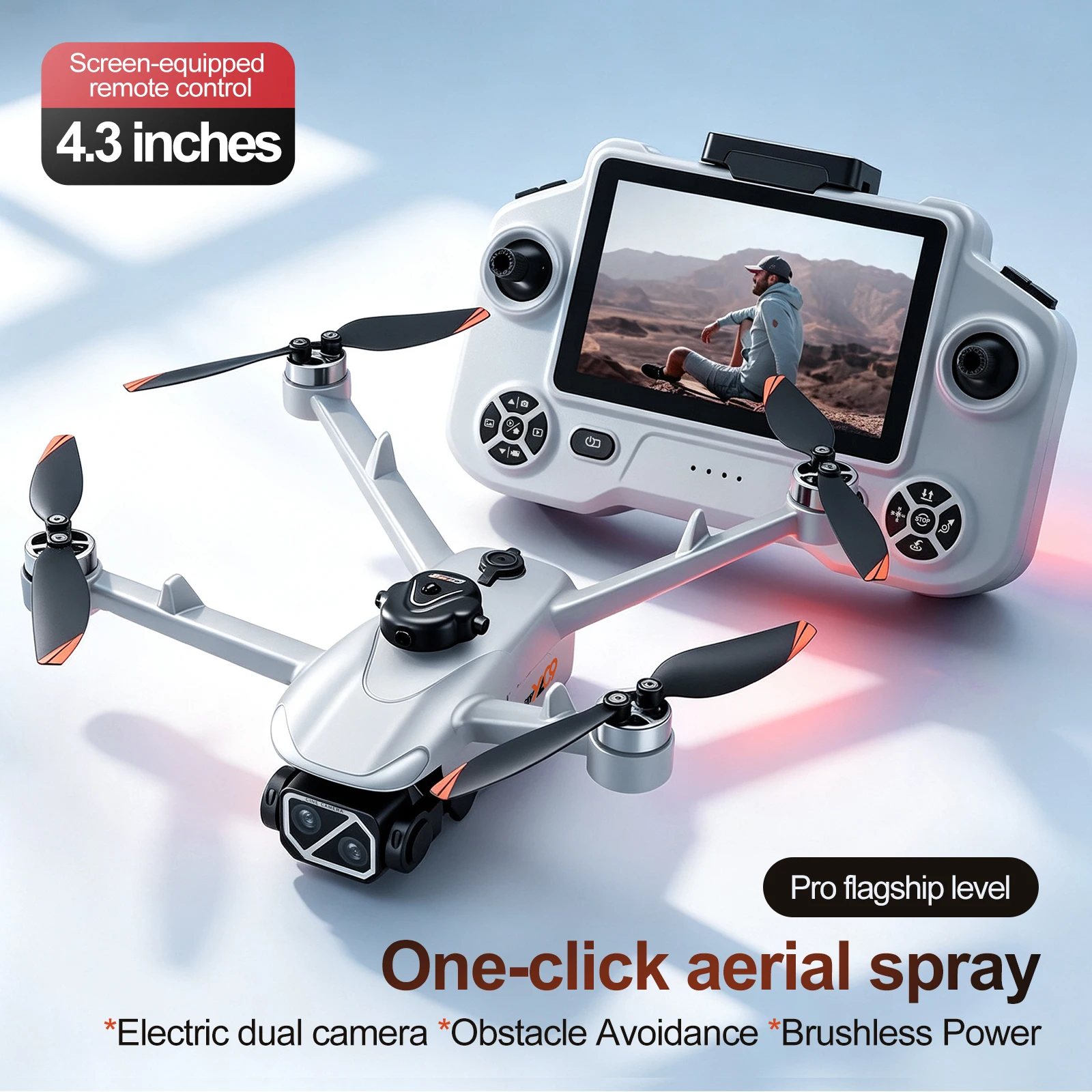 YL09 Drone WIFI FPV 4K Dual Camera 360° Obstacle Avoidance 4.3