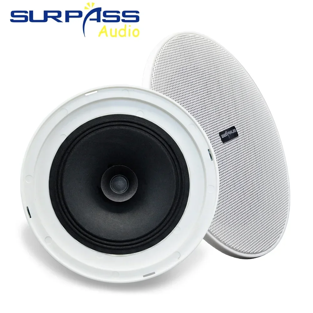Framless Stereo In-Ceiling Speaker Mini Size Background Music Hearing Column Flush-mounted Smart Home Recessed Speakers