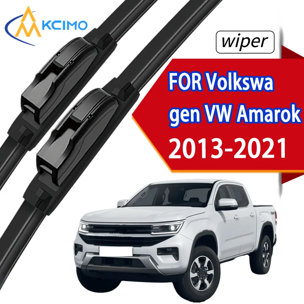 

2Pcs Front Windshield Wiper Blades Compatible for Volkswagen Amarok 2013-2021 High Quality Durable Rubber Windscreen Wipers