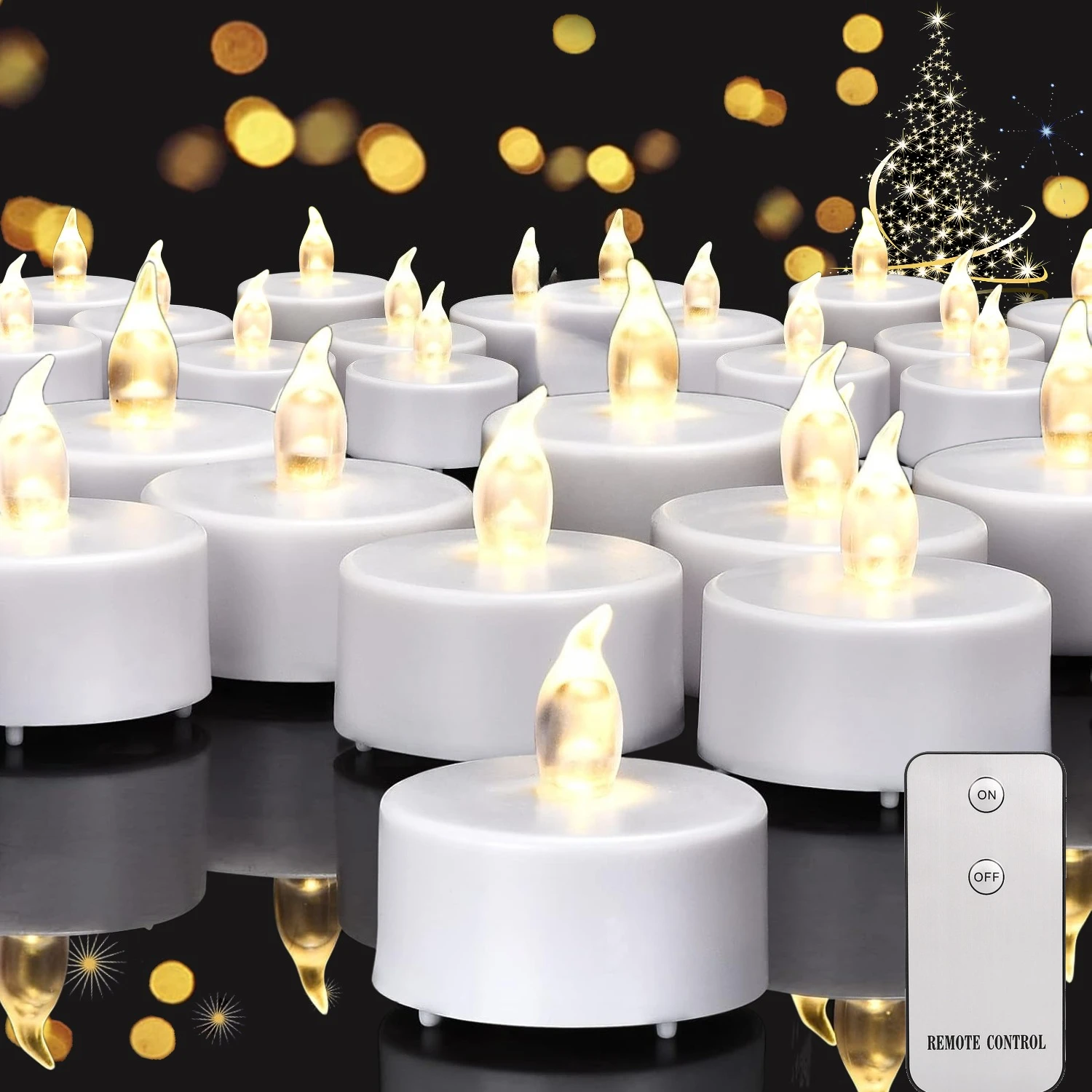 Les bougies chauffe-plat sans flamme à piles ont mené la bougie votive électrique scintillante réaliste et lumineuse pour les célébrations festives saisonnières