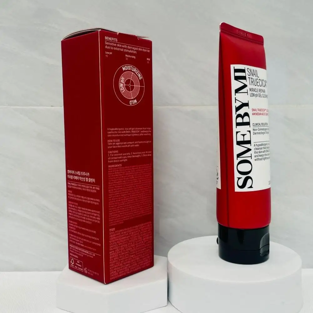 Daily Snail Gel Facial Cleanser with Snail Mucin Filtrate Low pH Gentle Formula for Sensitive Skin Alcohol Free 100ml Skin Care
