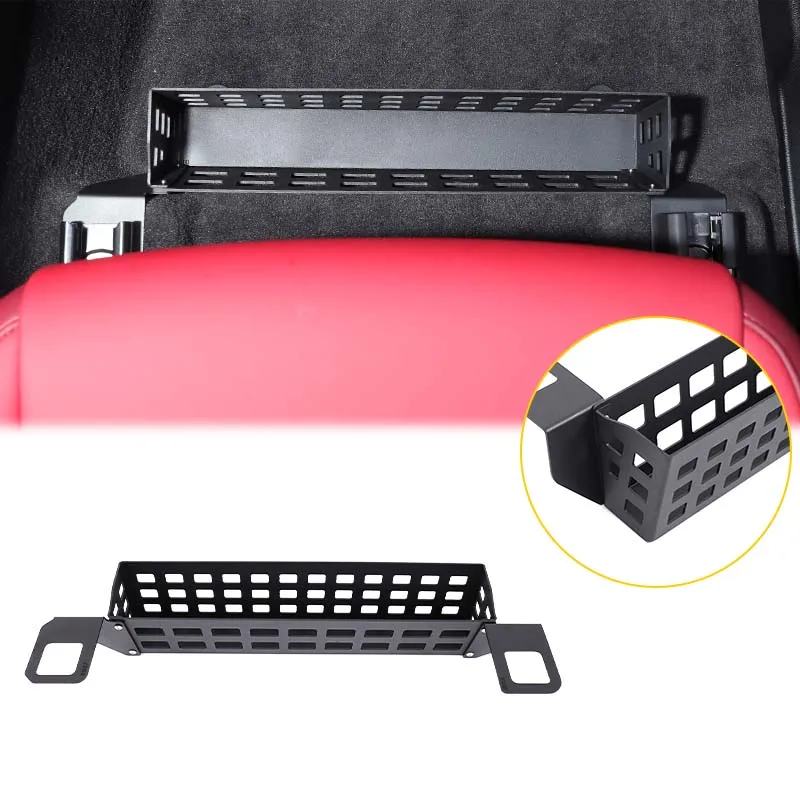 

For BMW X3 G45 2025+ Aluminum alloy black car storage basket under passenger seat car interior modification accessories
