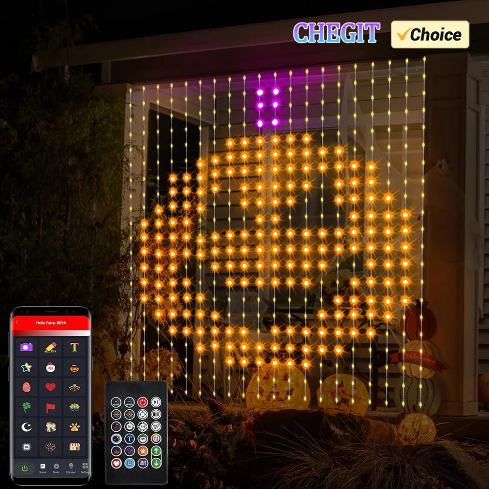 

2m / 3m 400LED Интеллектуальные занавески Bluetooth Приложение для управления DIY LED строка RGB Фея Лампы Окна Спальня Монитор изменения музыки