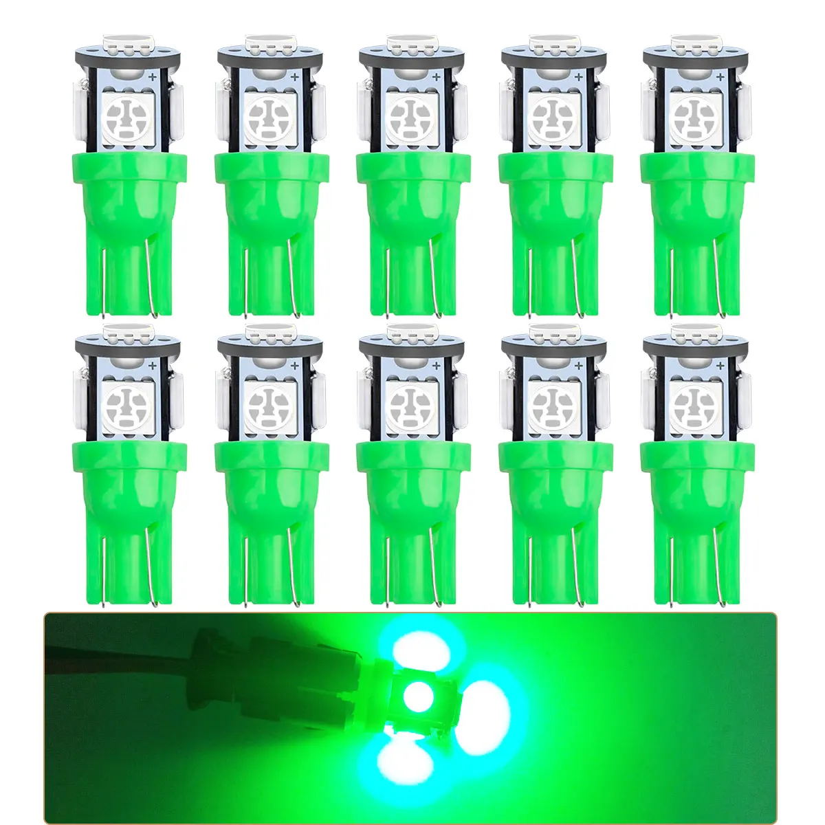 Alle Farben Optionen Superhelle 5050 LED 5SMD W5W T10 WY5W 192 194 168 Autolampen für Kfz-Blinker Lesebremslicht