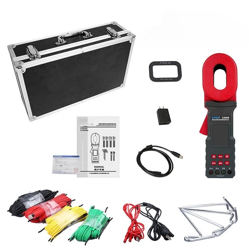 ETCR2300 ETCR2300B Ground‑Pile Clamp Earth Resistance Tester, Loop Resistance Meter