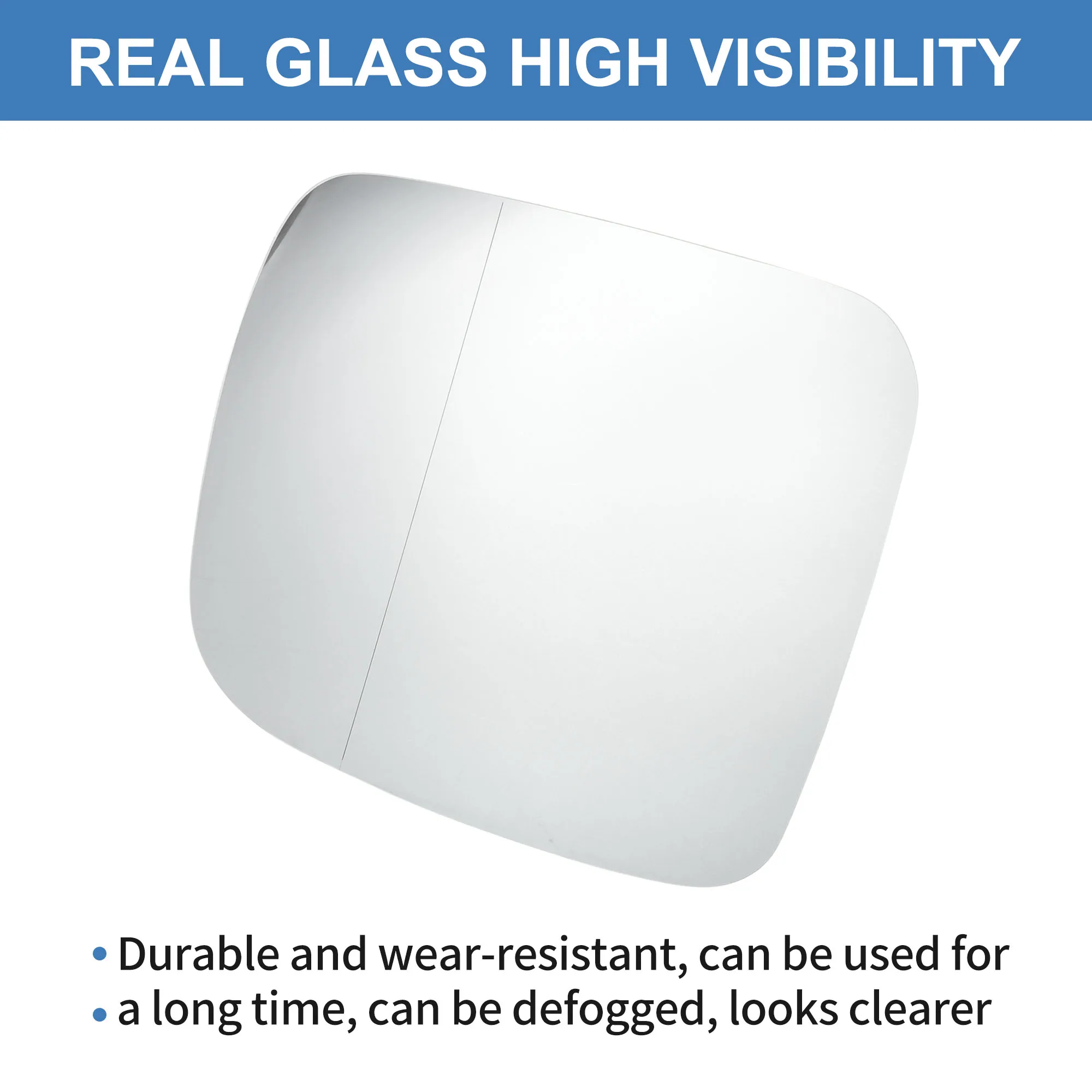 

UXCELL Right Side Wing Door Mirror Glass for VW Transporter T5 Caddy 04-15 No.7E0853522