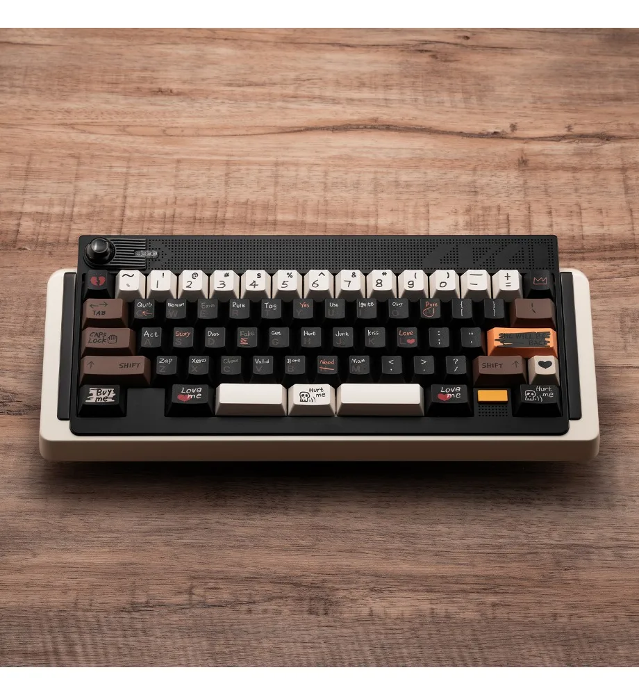 Vintage Love Story R3 Mechanical Keyboard Keycaps PBT Sublimation Customization Original Wooting/Mai Cong