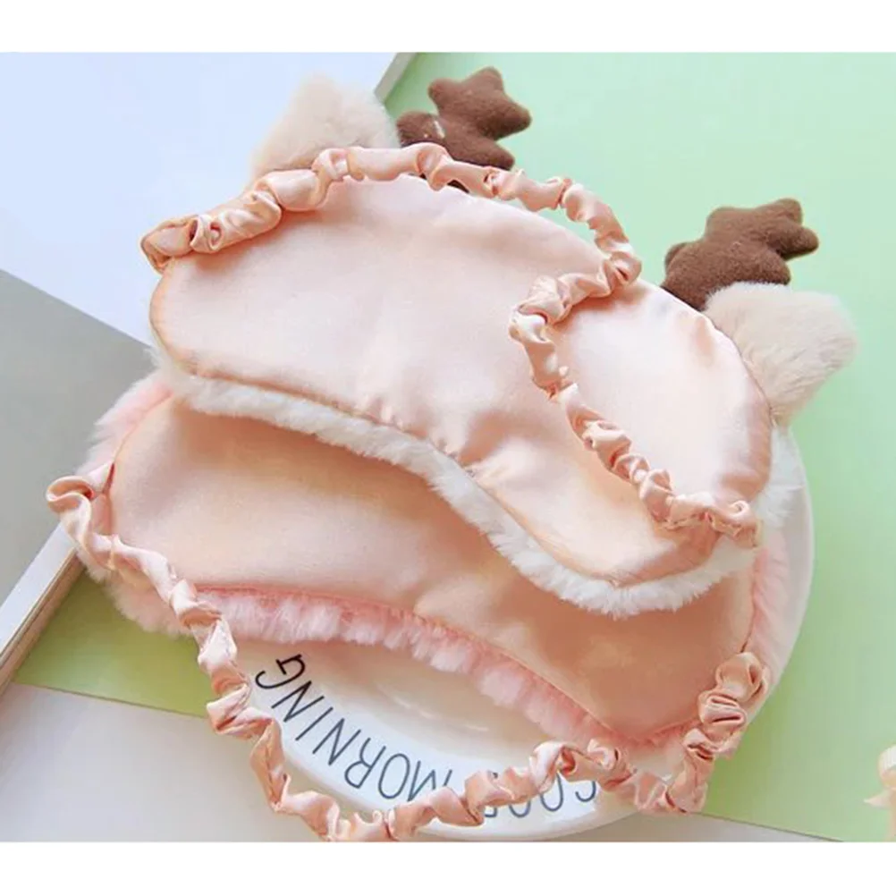 

Мягкая маска для глаз лося для вечеринки, фестиваля, путешествий, сна, сна, подарок для мальчиков и девочек, удобные тени для сна с повязкой на глаза