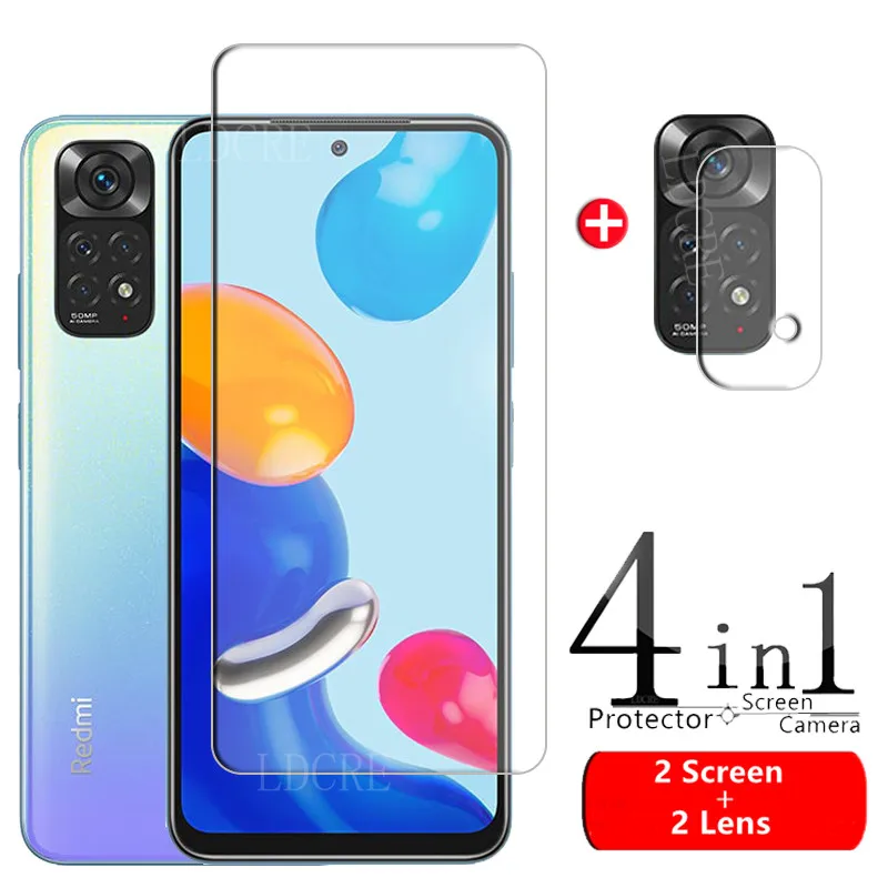 4-in-1 For Xiaomi Redmi Note 11 Glass For Redmi Note 11 Pro Tempered Glass Screen Protector For Redmi Note 11 Pro 11S Lens Glass