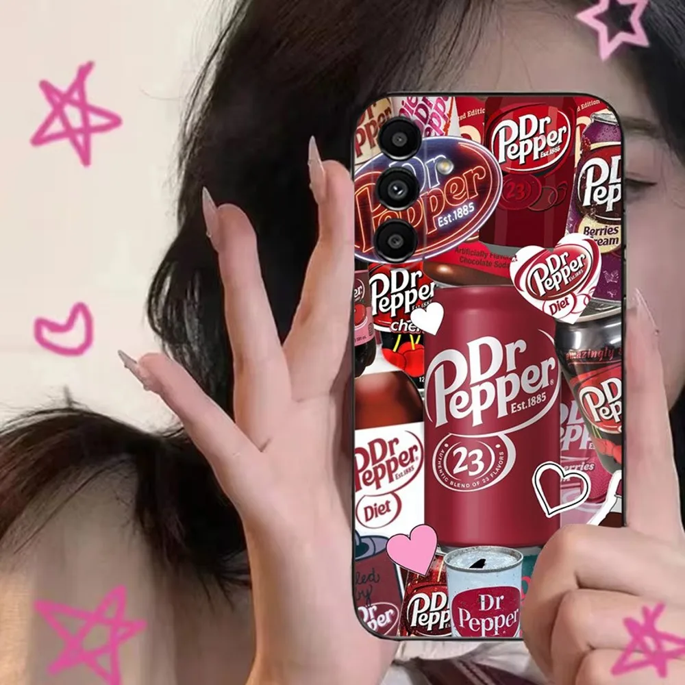Cherry Drink D-Dr-P-Pepper Phone Case For Samsung  S24,S21,S22,S23,S30,Ultra,S20,Plus,Fe,Lite,Note,10,9,5G Black Soft Cover -  AliExpress 202192403