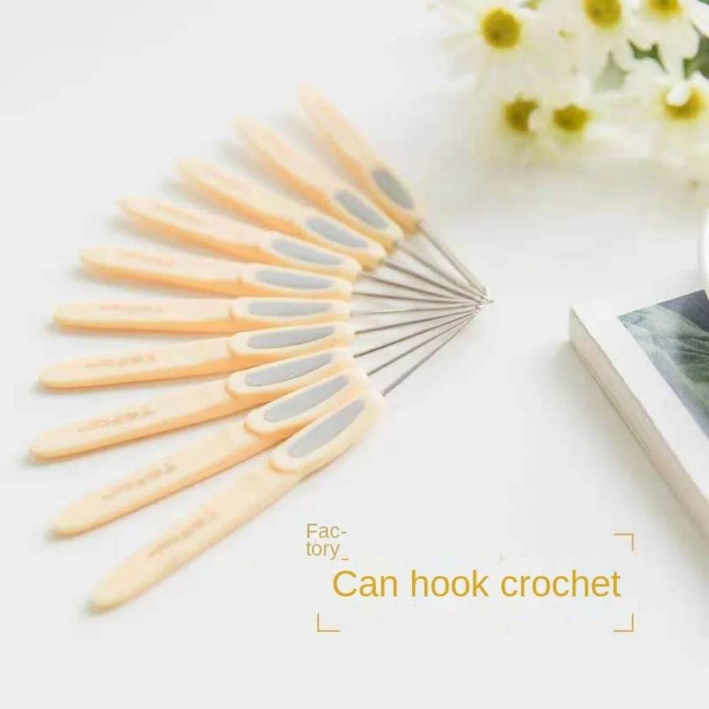New Stainless Steel Crochet Hook Soft Handle Yarn Weave Sweater Crochet Needle DIY Weaving Tool Knitting Needle Sweater Weaving