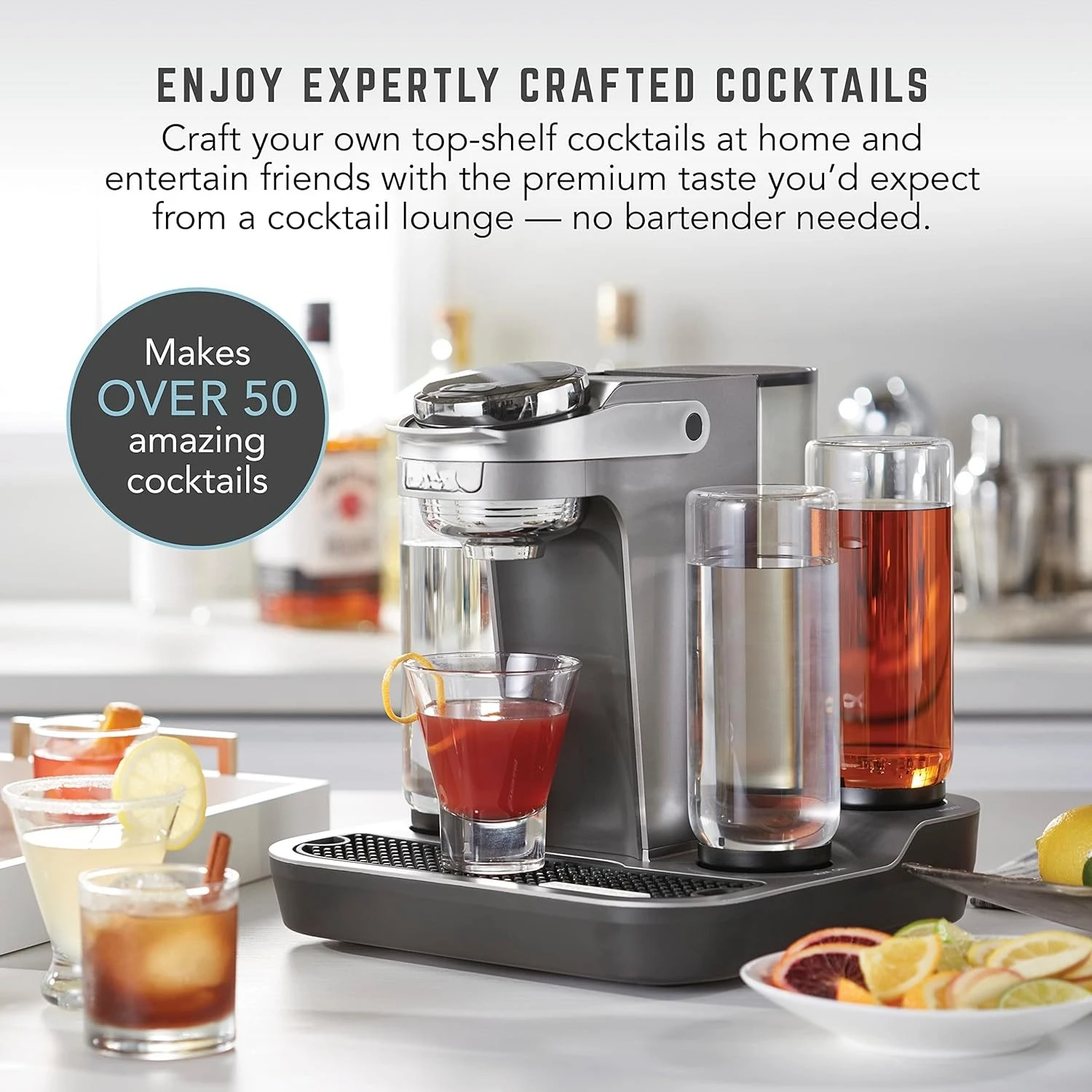 

Professional Cocktail Machine, 5 Premium Glass Bottles, 55306·Factory Direct Sales