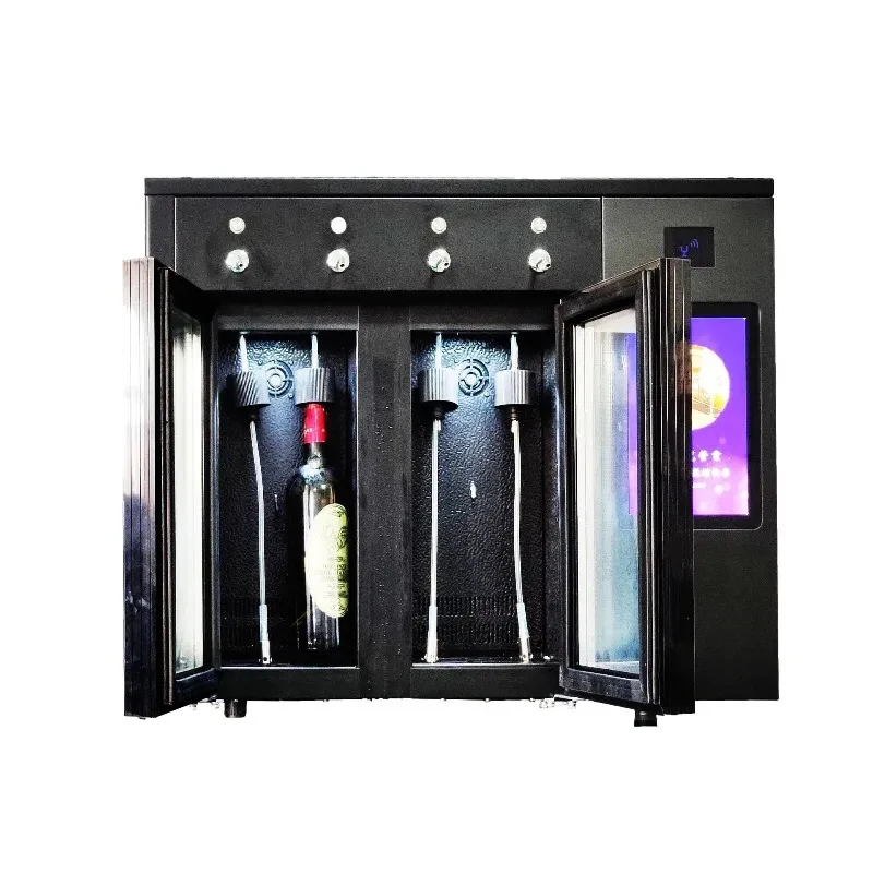 dispenser, constant temperature refrigeration automatic scanning code vending , red wine hine nitrogen