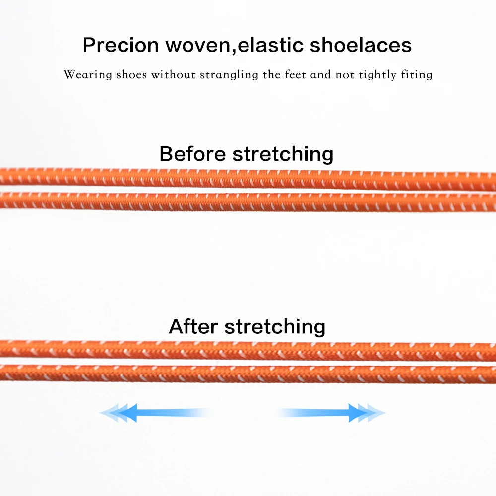 Sports Elastic Shoelaces No Tie Shoelaces Kids Adult Lazy The Spring Pushing Lock Laces Shoe Accessories Elastic Chaussure