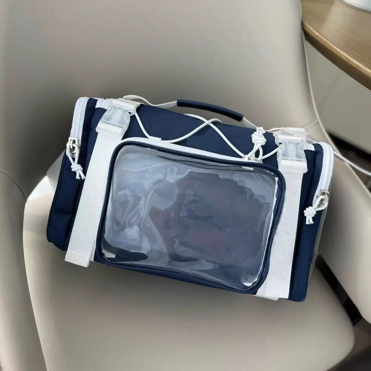 Harajuku Anime Transparent Ita Bag Women Large Capacity Sport Style Commuter Shoulder Bag Ladies Everyday Crossbody Bags