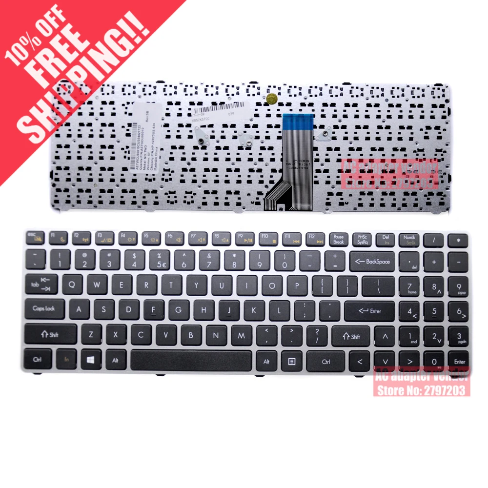 

FOR Quanta Computer TWD TWS MP-12K73US-920 MP-12K76GB-920 MBENBEN laptop keyboard