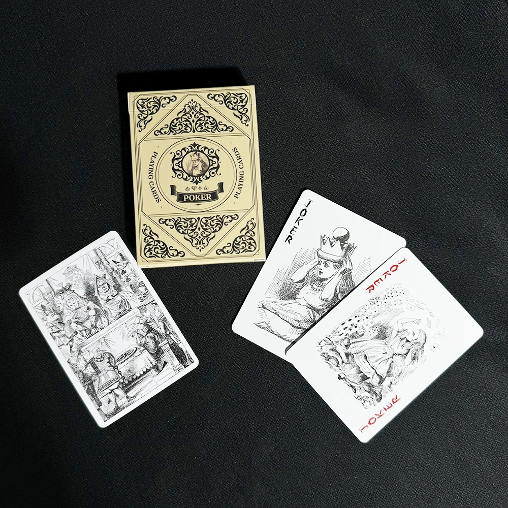 Vintage Classic Playing Cards Alice Cute Game Poker Cards Retro Poker Playing Cards for Entertainment