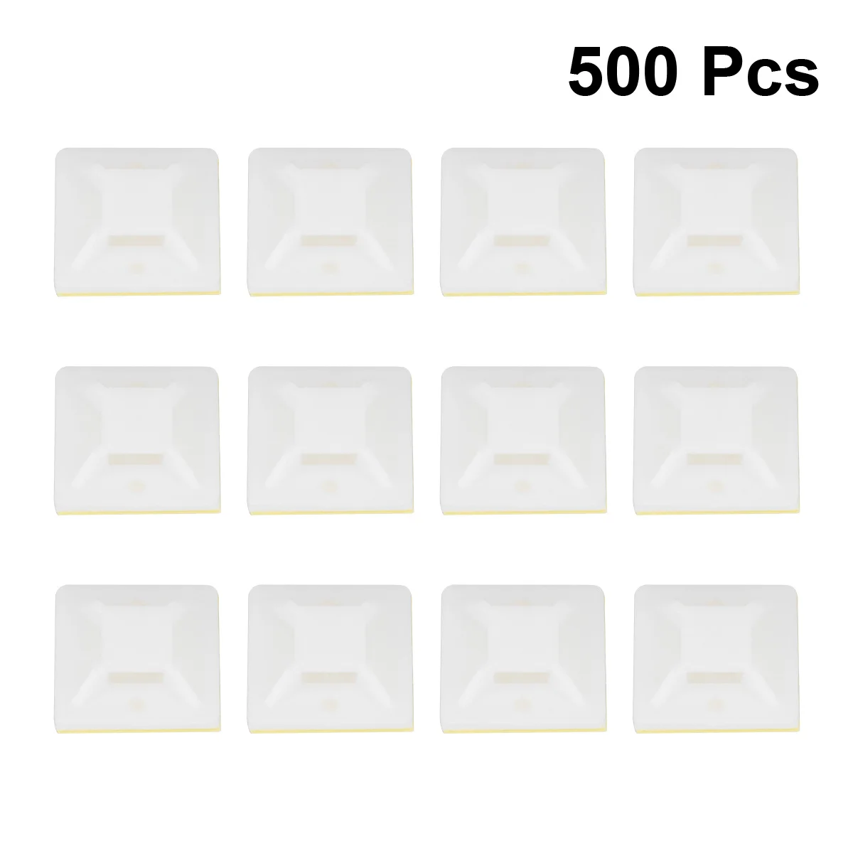 500 قطعة رباط للكابل جبل النايلون قاعدة ذاتية اللصق حزم الأسلاك الآمنة البريدي التعادل حامل للمنزل مكتب إدارة الأسلاك