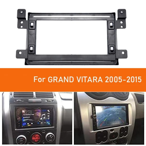 9inch Car Radio Audio Big Screen 2DIN Fascia Frame Adapter DVD Player Dash Fitting Panel Frame for SUZUKI GRAND VITARA