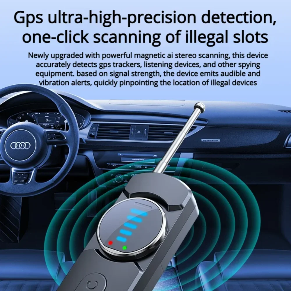 

Миниатюрный беспроводной детектор скрытых камер, инфракрасный сканер для поиска камер, защита конфиденциальности, защита от беспроводных сигналов.