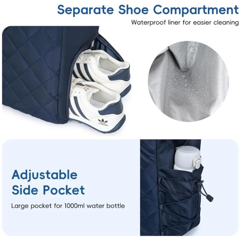 Professional Tennis Backpack Large Capacity Sports Racket Pack Holds 1-2 Tennis Rackets Outdoor Badminton Bag With Shoe Pocket