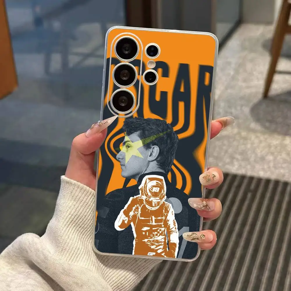 Driver O-Oscar P-Piastri Phone Case For Samsung S25,S24,S21,S22,S23,S30,Ultra,S20,Plus,Fe Transparent Cover