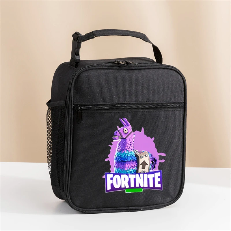 Torba na lunch FORTNITE Anime Przenośna Torba na Jedzenie dla Dzieci Kreskówka Kawaii Wycieczka Szkolna Lunch Piknik Obiad Chłodziarka Torba na Żywność Prezent