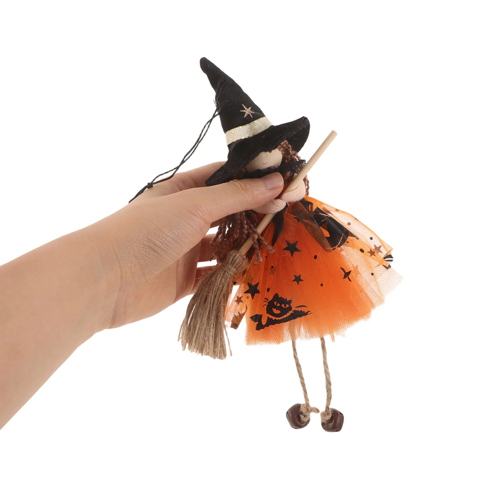 3Pcs Halloween Witch Tabletop Decoration Vintage Style Tree Ornaments Witch Decor for Festive Halloween Atmosphere