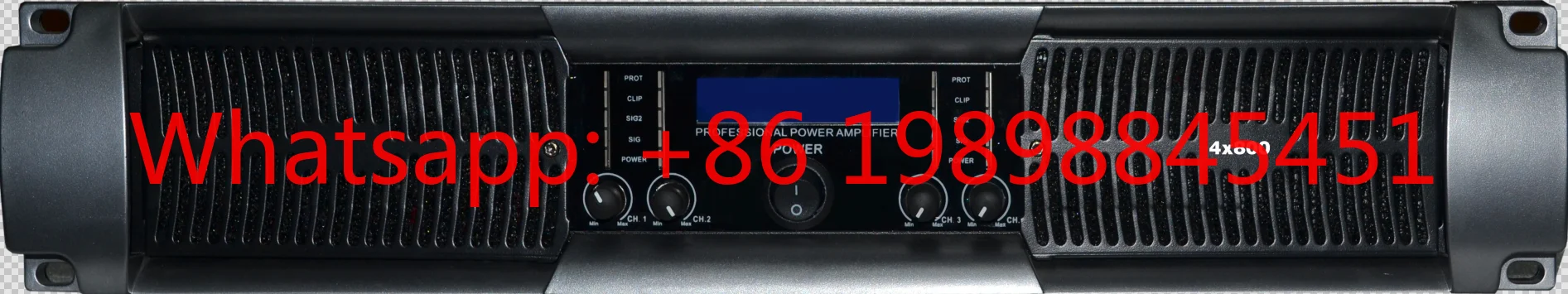 2U Channel Ch 2U W Professional Power Amplifier Amplifier Subwoofer Sub CLASS H Four-channel 800W Power Is Suitable for